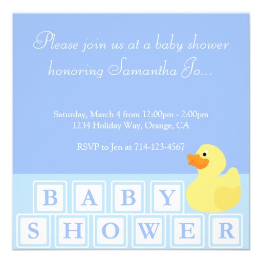 Baby Shower Duck