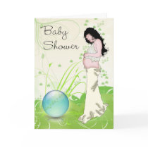 Baby Shower earth mother card by moonlake Baby Shower earth mother card