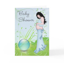 Baby Shower earth mother card by moonlake Baby Shower earth mother card