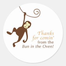 baby shower favor label sticker