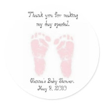 Baby Shower Favor Stickers