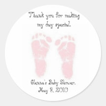 Baby Shower Favor Stickers