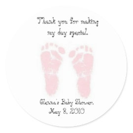 Baby Shower Favor Stickers