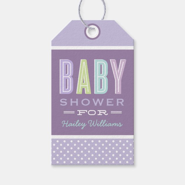 Baby Shower Favor Tags | Yellow and Gray Pack Of Gift Tags