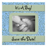 Baby Shower for a Boy Save the Date Personalized Invitations