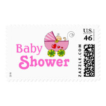 Baby shower for baby girl postage