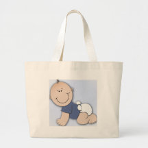 Baby shower for boy tote bags