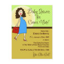 Baby Shower for Career Mom postcards