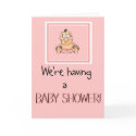 Baby Shower Funny Girl Invitation Invite Card