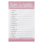 Baby Shower Game - Baby Word Scramble Flyer