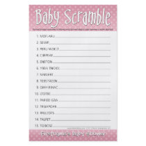 Baby Shower Game - Baby Word Scramble Flyer