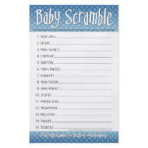 Baby Shower Game - Baby Word Scramble Flyer