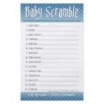 Baby Shower Game - Baby Word Scramble flyers