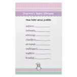 Baby Shower Game - Word Jumble Customized Stationery