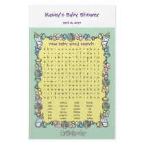 Baby Shower Game - Word Search stationery