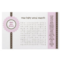 Baby Shower Game - Word Search stationery by cutietoots Baby Shower Game - Word Search stationery