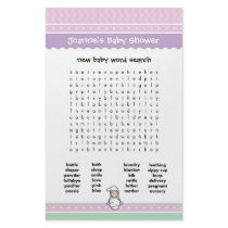 Baby Shower Game - Word Search stationery