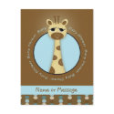 Baby Shower Giraffe Postcards