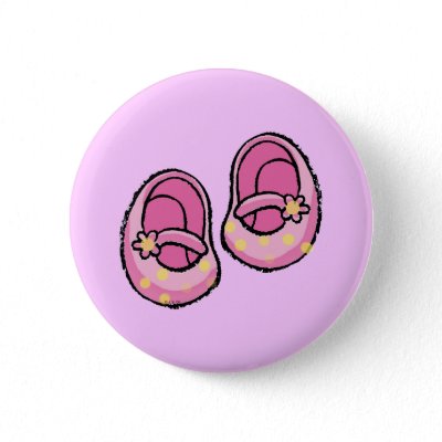 Baby shower (girl) buttons