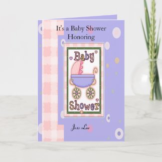 Baby Shower Girl card