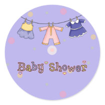 Baby Shower- Girl: Invitation Envelope Seals stickers