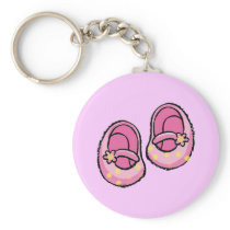 Baby shower (girl) keychain