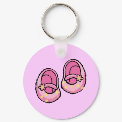 Baby shower (girl) keychain by jsoh