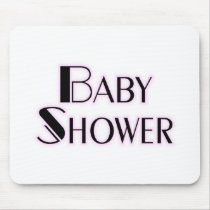 Baby Shower Girl mousepads by dndartstudio Baby Shower Girl mousepads