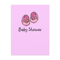 Baby shower (girl) post cards