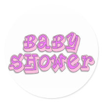 Baby Shower Girl stickers