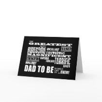 Baby Shower Greatest Best Future Fathers Dad to Be Cards