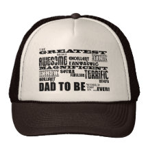 Baby Shower Greatest Best Future Fathers Dad to Be Hat