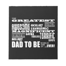 Baby Shower Greatest Best Future Fathers Dad to Be Note Pads