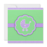 Baby Shower Green Flat Invitation