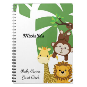 Baby Shower Guest Book Notebook