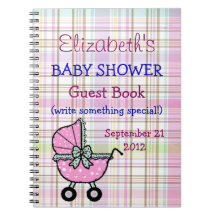 Baby Shower Guest Book Notebooks