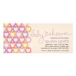 Baby Shower Heart Invitation Girl