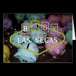 Baby Shower In Fabulous Las Vegas Card Piggy Banks cards
