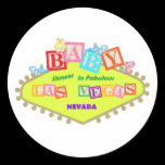 BABY Shower In Fabulous Las Vegas Sticker stickers