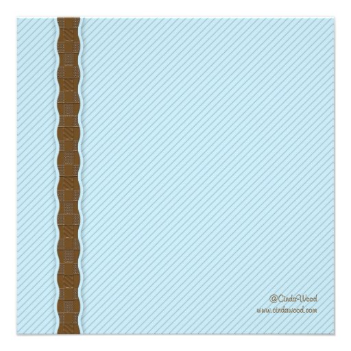 Baby Shower in Plaid Custom Invites