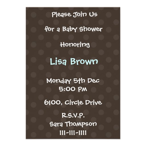 Baby shower Invitation