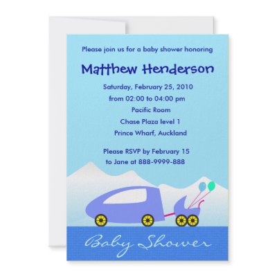 Baby shower invitation: 002 Baby's big day out by adellaandmella