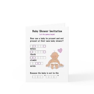 Baby Shower Word Jumble