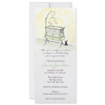 Baby Shower Invitation - Baby Crib