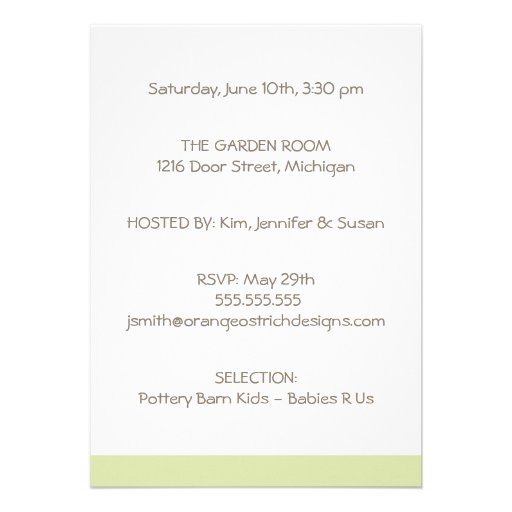 Baby Shower Invitation - Blue Egg in Nest