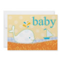 Baby Shower Invitation - Boy Baby Whale invitation