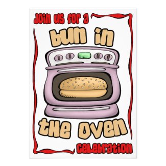 Baby Shower Invitation: Bun In The Oven 105