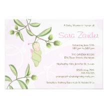 Baby Shower Invitation - Butterfly