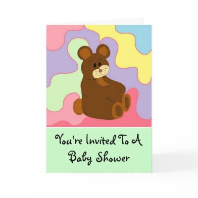 Baby Shower Invitation Greeting Card by seashell2