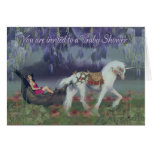 Baby Shower Invitation card fantasy Fairy